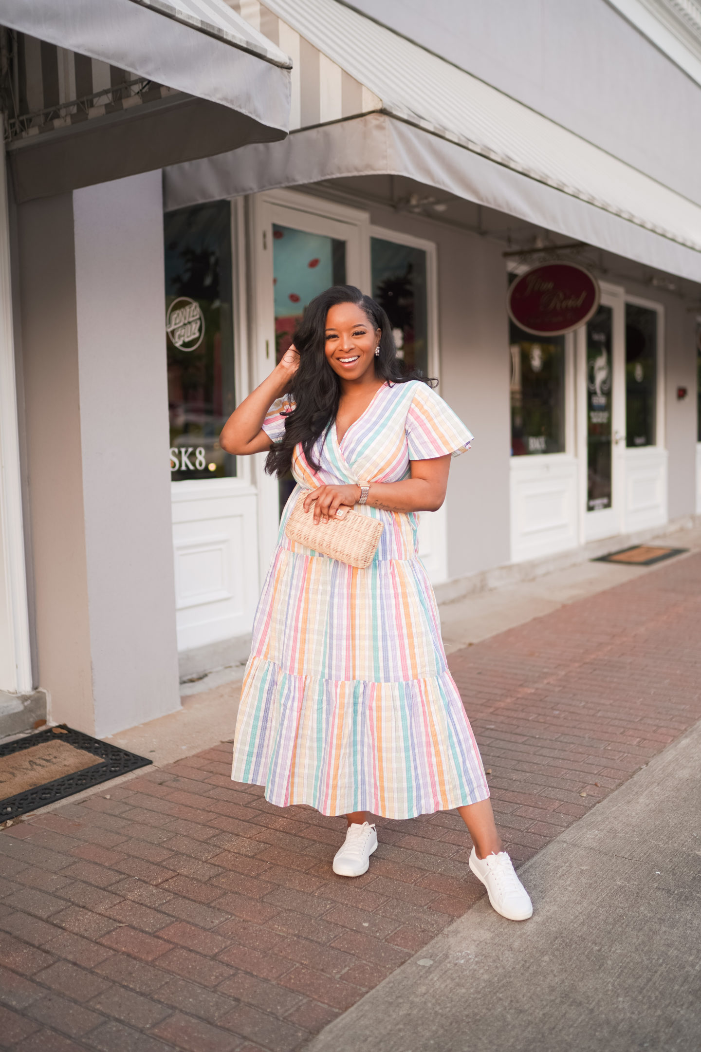 rainbow striped dress | Spring Must-Have Dresses
