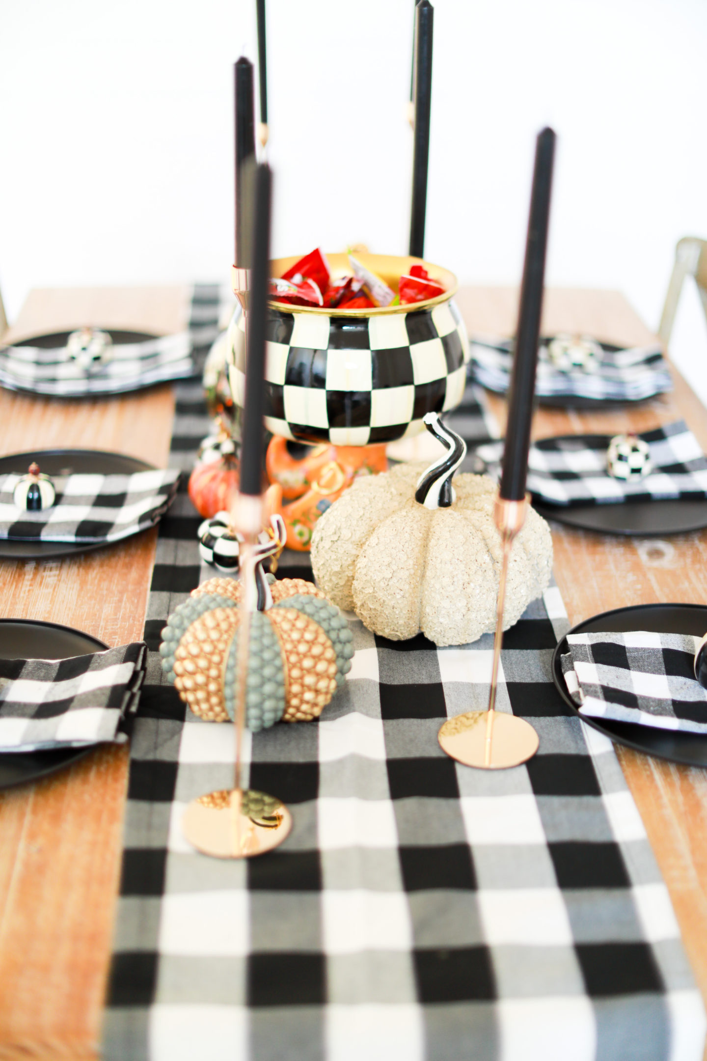 black and white gingham halloween theme black and white gingham halloween theme